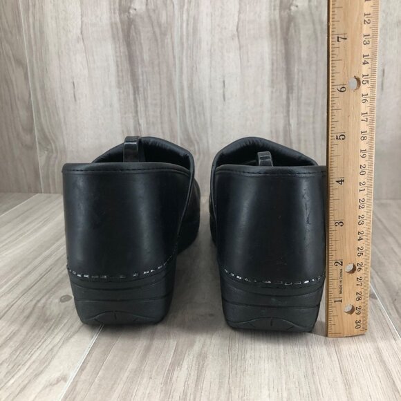 Dansko Clogs Womens EU 40 Black XP Leather Slip On Professional Shoes - Picture 9 of 12